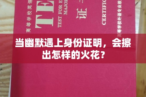 丽水当幽默遇上身份证明，会擦出怎样的火花？
