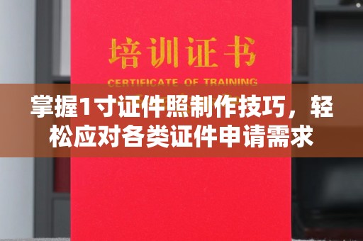 丽水掌握1寸证件照制作技巧，轻松应对各类证件申请需求