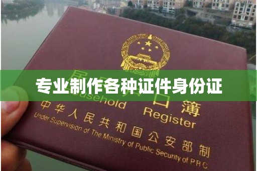丽水专业制作各种证件身份证