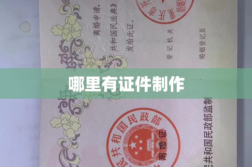 丽水哪里有证件制作