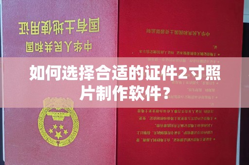 丽水如何选择合适的证件2寸照片制作软件？