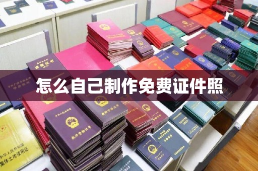 丽水怎么自己制作免费证件照